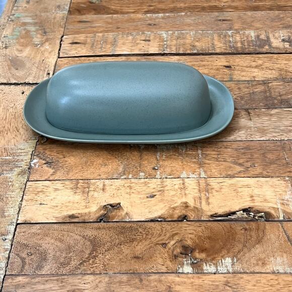 Noritake Colorwave Green Covered Butter Dish